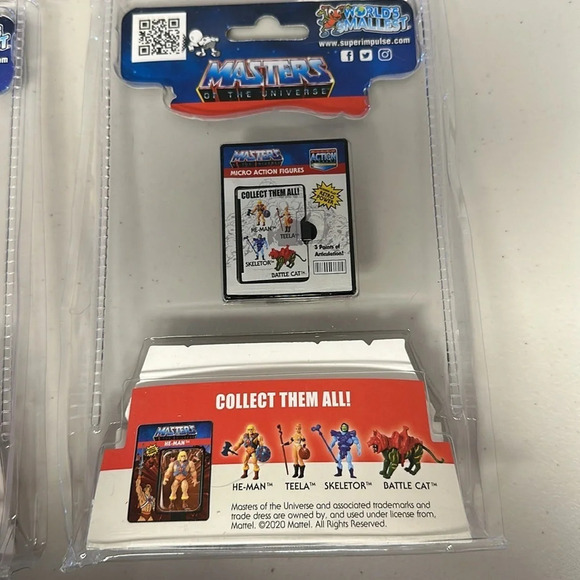 Worlds Smallest. Skeletor and He-Man. Masters of the Universe. NIB - Picture 7 of 8